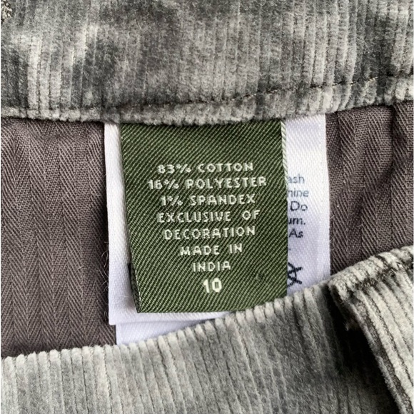 Eddie Bauer corduroy skirt, gray grey size 10 - Picture 4 of 8